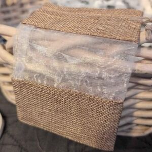 🕊️Wedding Collection🕊️ White Mesh Burlap Gift Bag